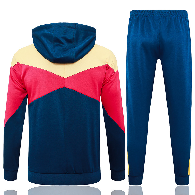 2024/25 Barcelona Blue Hoodie Jacket Kit Set Football Team Shirt Sports Fashion
