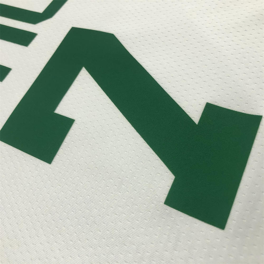 NBA Boston Celtics Round Neck 75th anniversary White Jersey BROWN#7 S-XXL