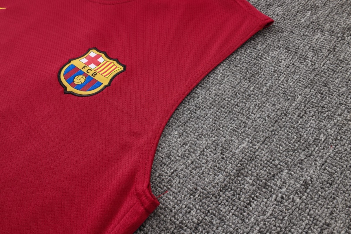 2026 Barcelona Maroon Training Set Shirt and Shorts