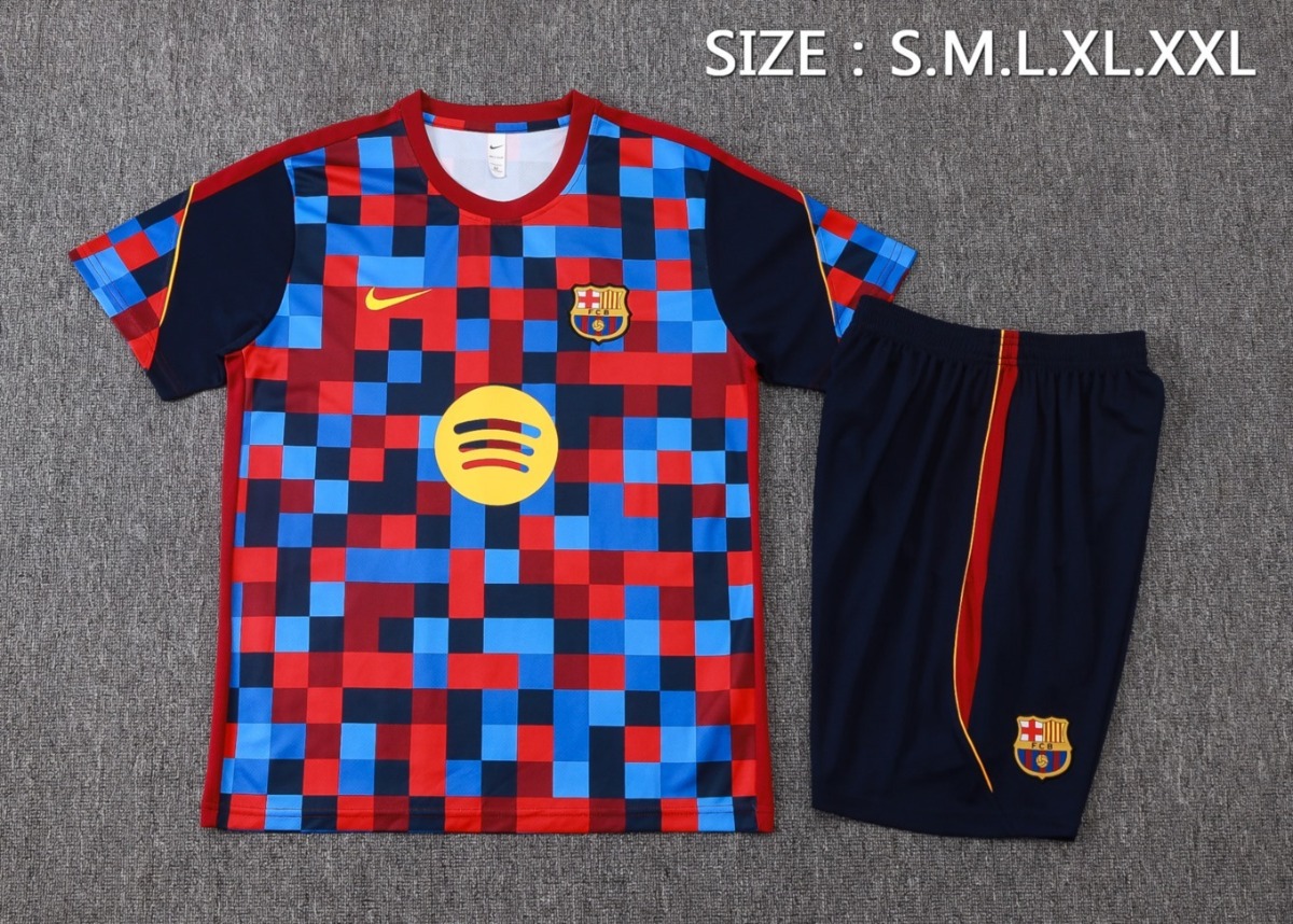 2026 Barcelona Colorful Training Set Shirt and Shorts