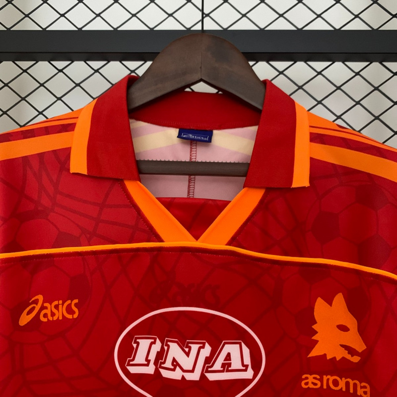 Retro 95/96 Roma Home jersey Fan Version
