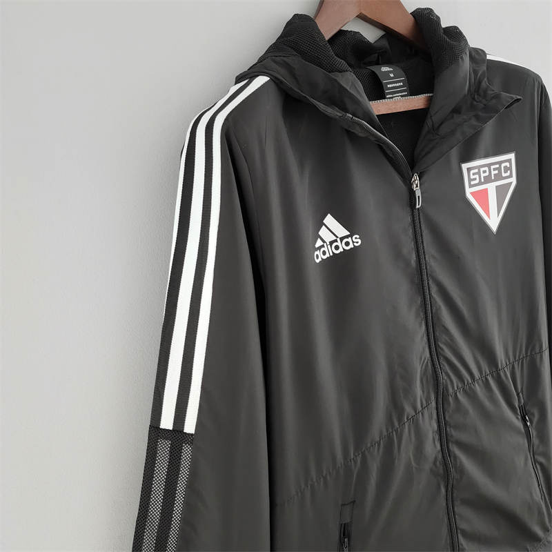 2022 Sao Paulo Windbreaker Black jersey Sport Unifom