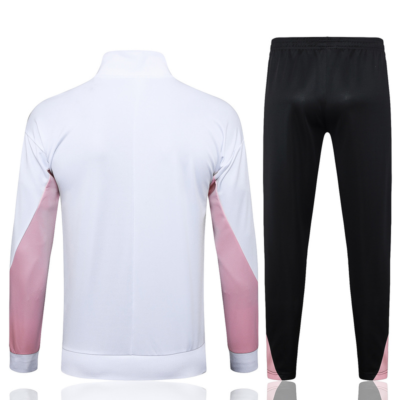 2024/25 Paris White Jacket Training Suit Set Football Team Shirt Sports Fashion