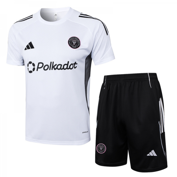 2025/26 Miami White Training Set Shirt and Shorts