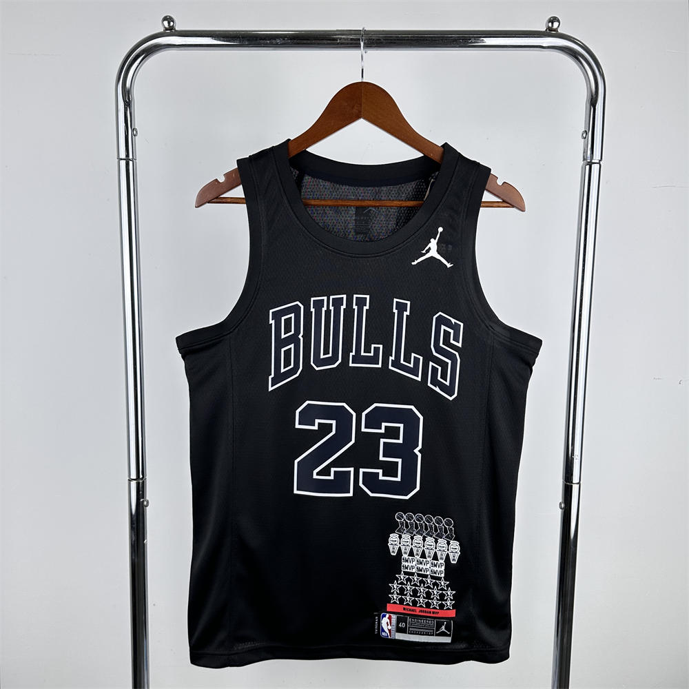 NBA Chicago Bulls Michael JORDAN#23 Honor Edition Black Jersey S-XXL