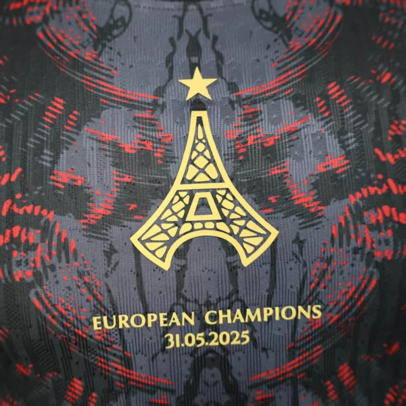2025/26 PSG (CAMPEONES DE EUROPA) Grey jersey Player Version