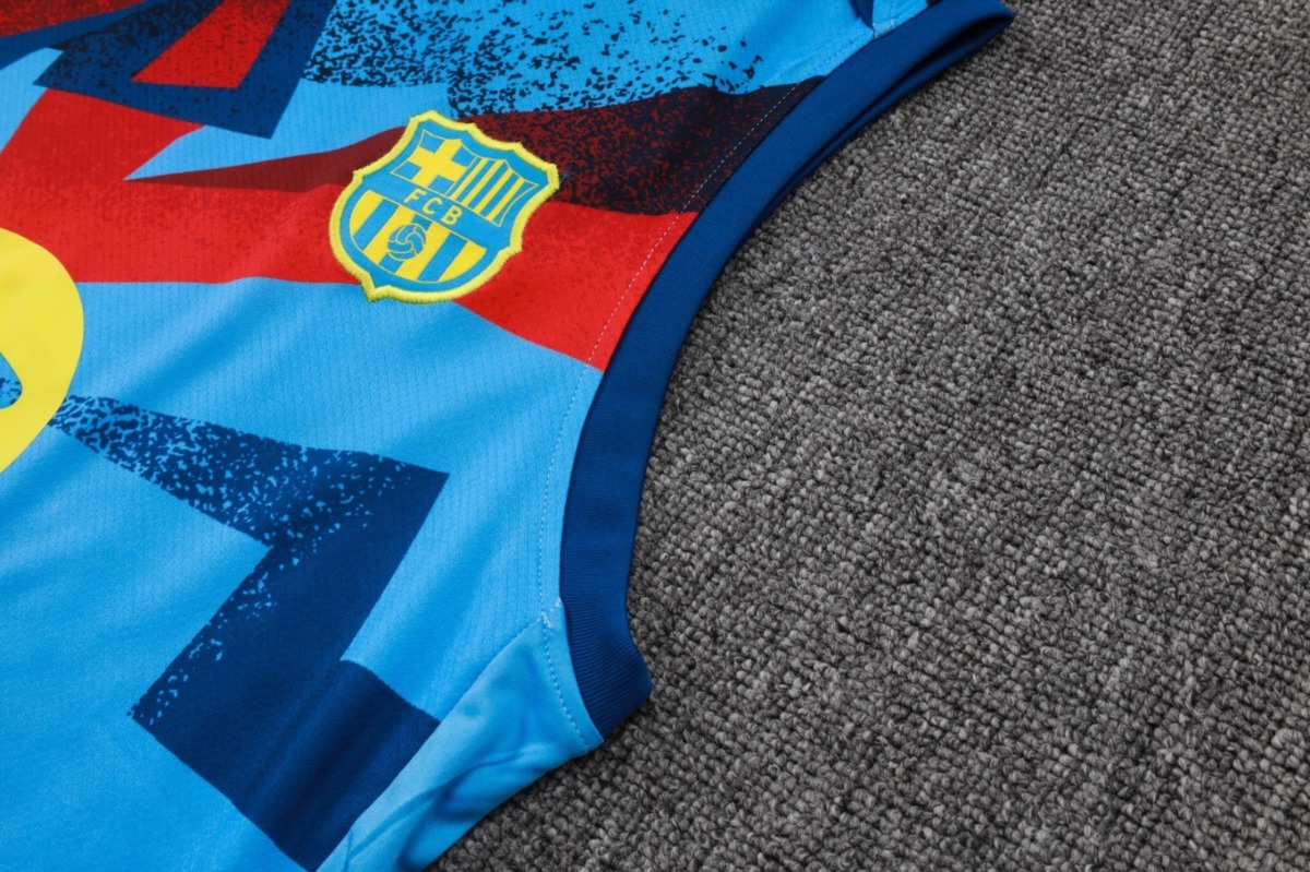 2026 Barcelona Light blue Training Set Shirt and Shorts