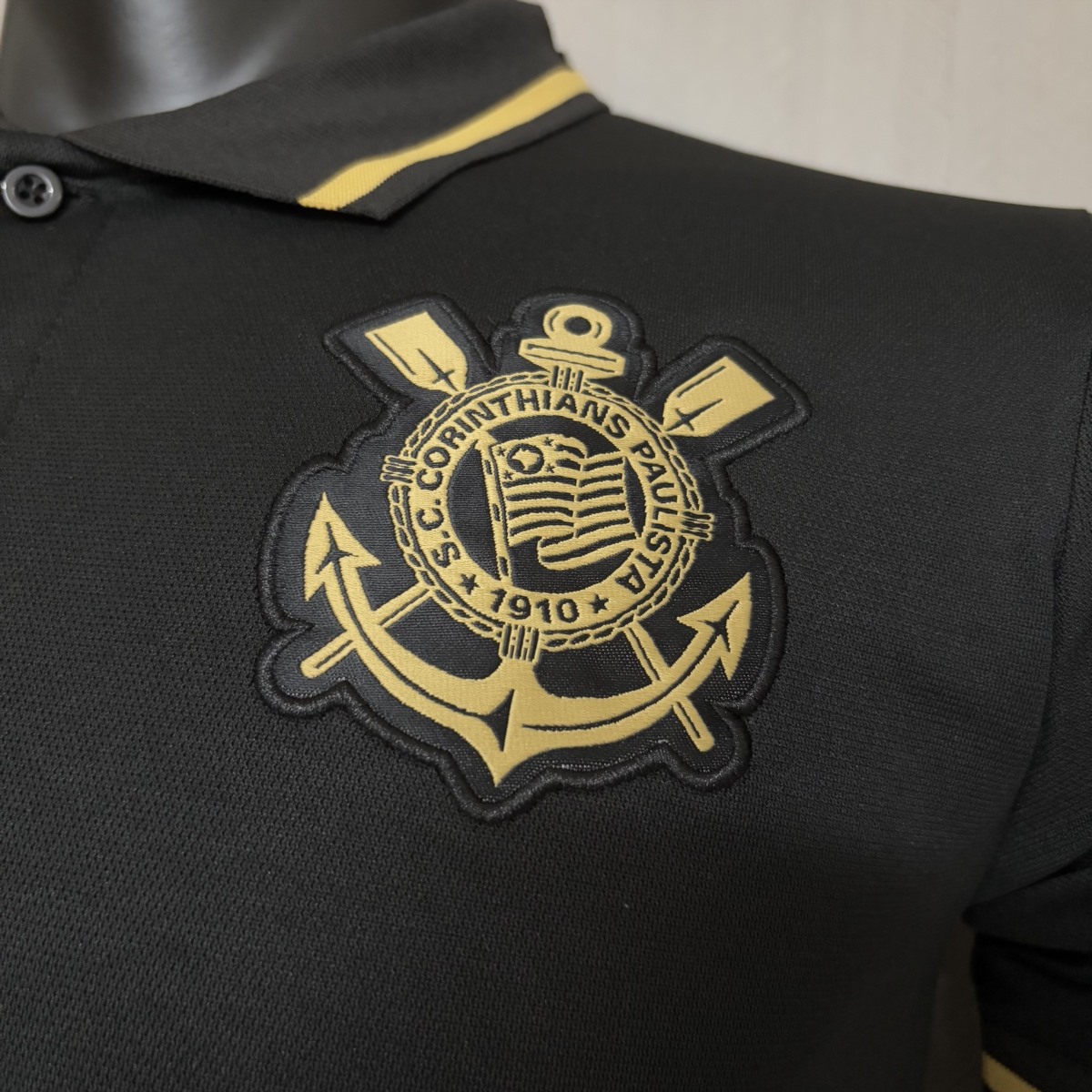 2025/26 Corinthians POLO Black Jersey Fan Version
