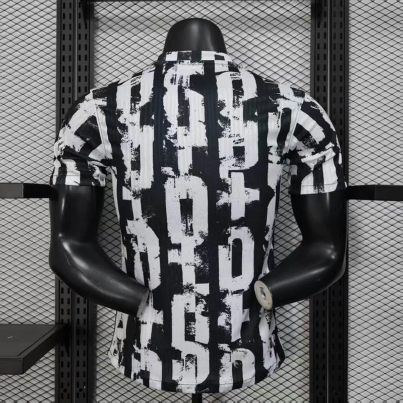 2025/26 Barcelona Black and White Training jersey Player Version