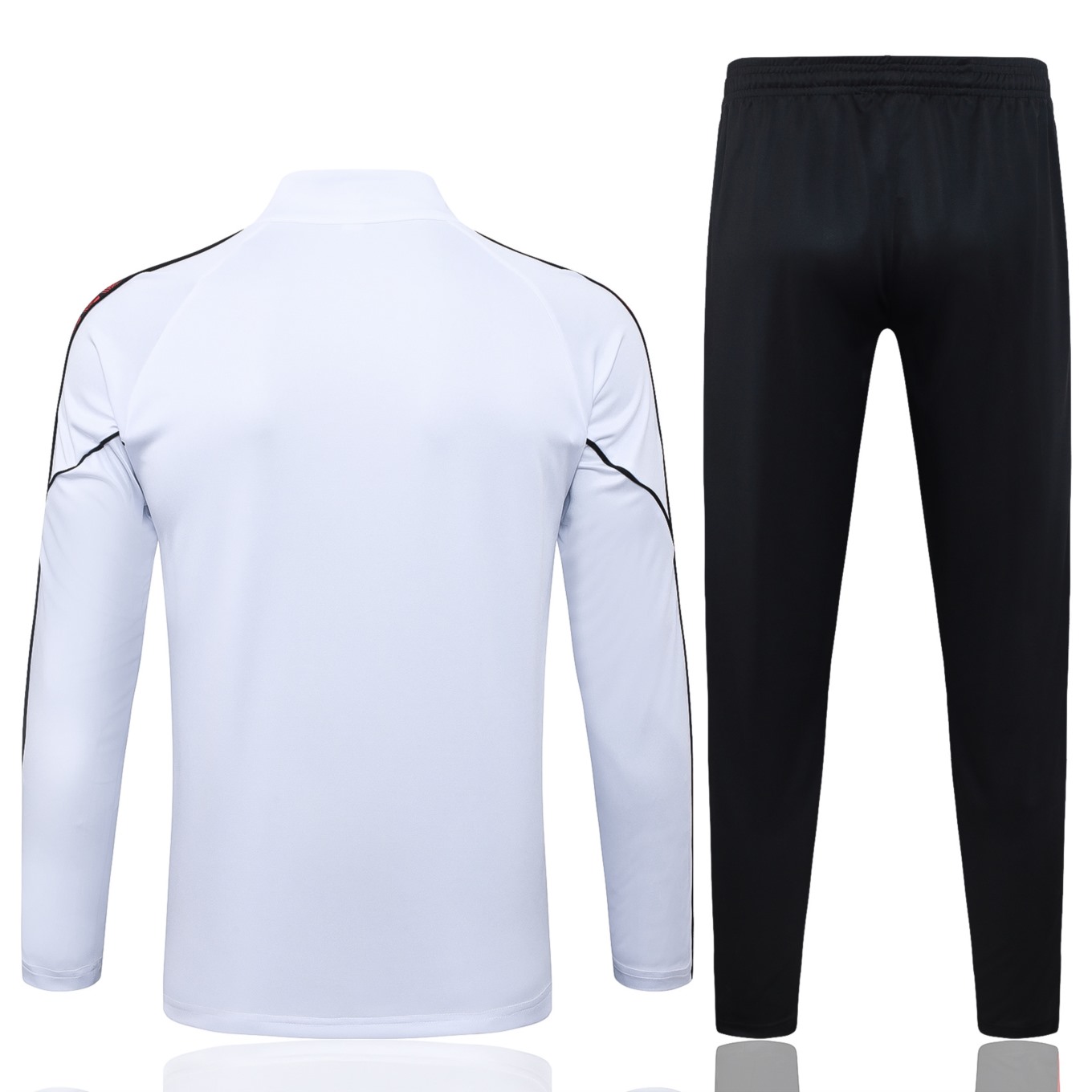 202526 AC Milan White Long-sleeved half-pull training kit Football team kit