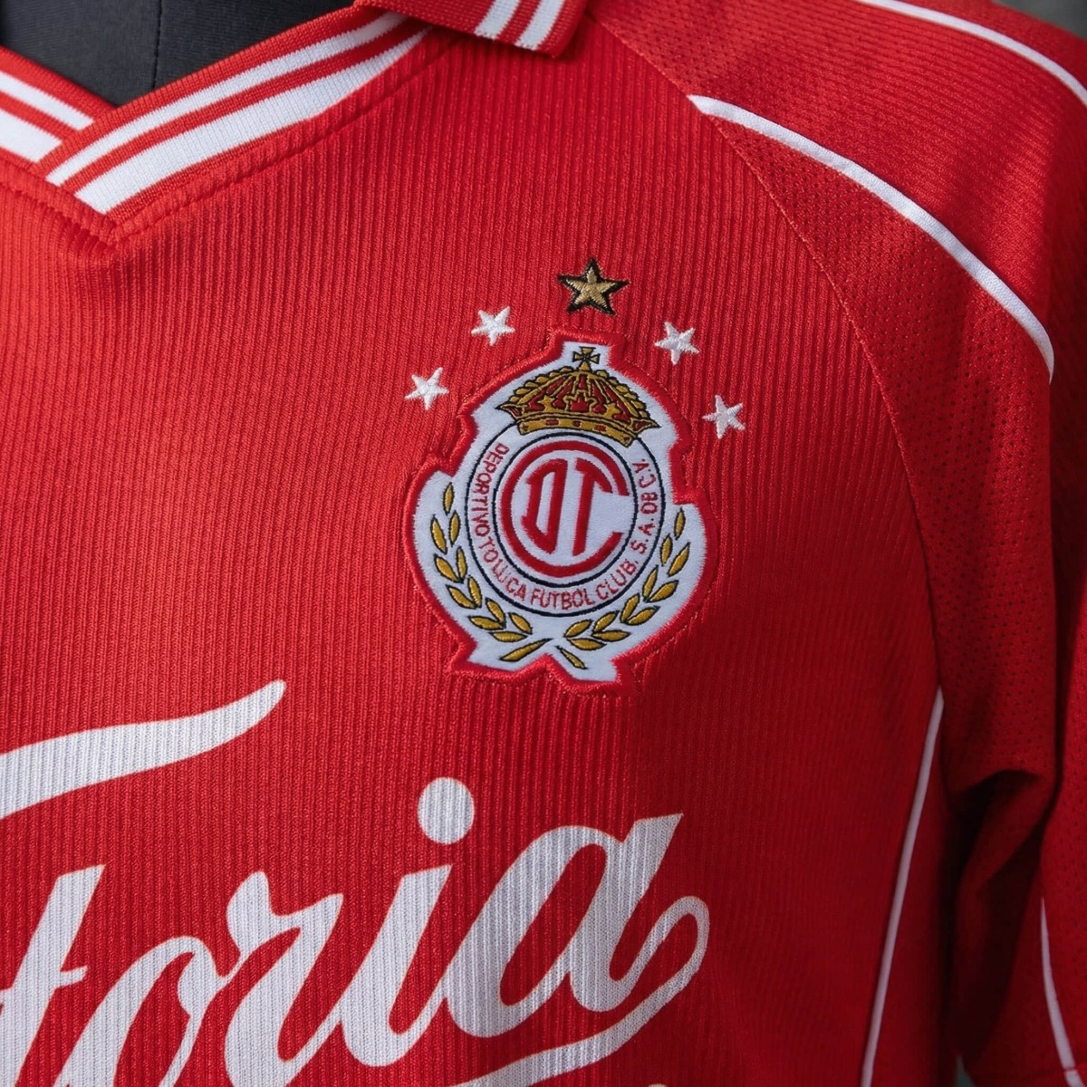 Retro 1999/2000 Toluca Home Jersey Fan version