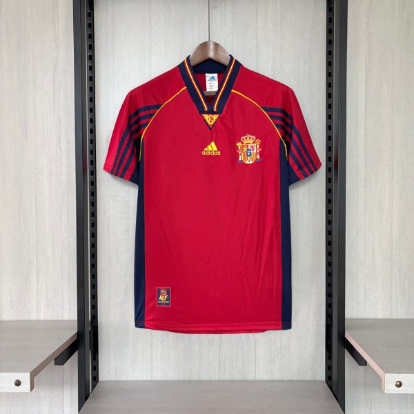 Retro Spain 1998 Home  jersey Fan Version