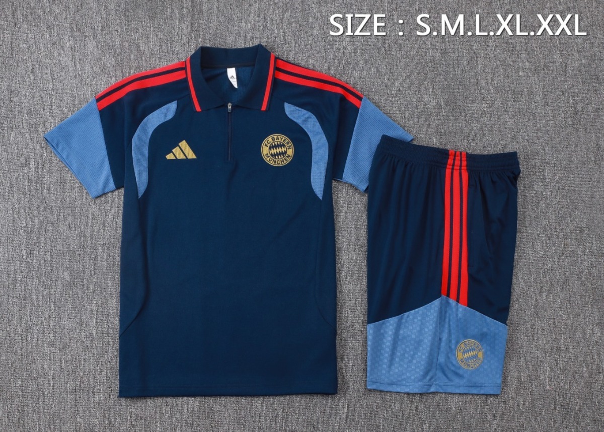 2026 Bayern Munich Royal blue Training Set Shirt andShorts