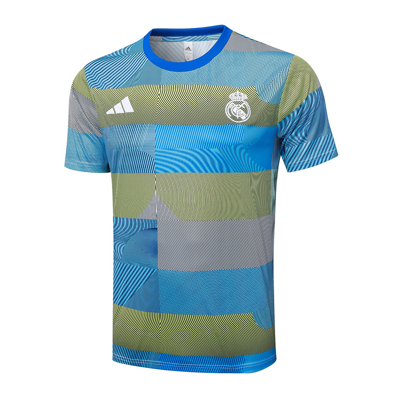 2025/26 Real Madrid Blue Green Training Set Shirt and Shorts