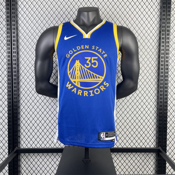 NBA Golden State Warriors 2023 V-Neck Blue Jersey DURANT#35 S-XXL