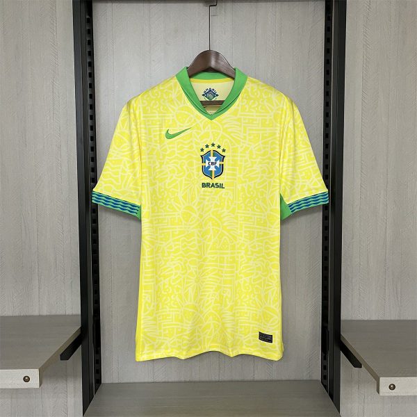 2024/25 Brazil Home Yellow jersey Fan Version