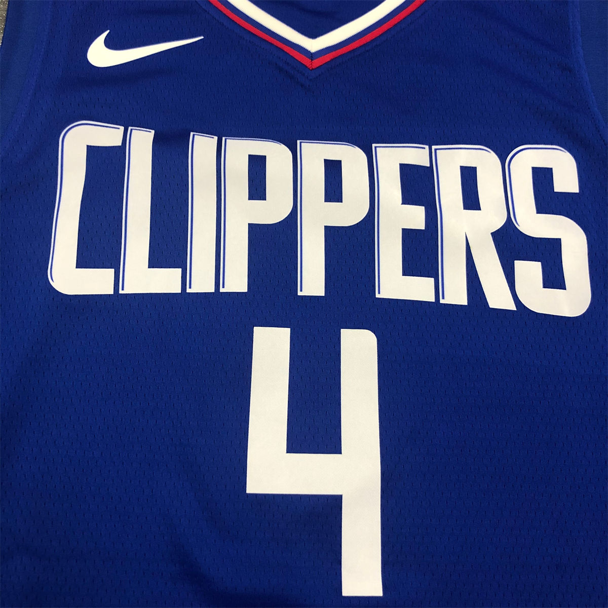 NBA Los Angeles Clippers V-Neck Blue Jersey RONDO#4 S-XXL