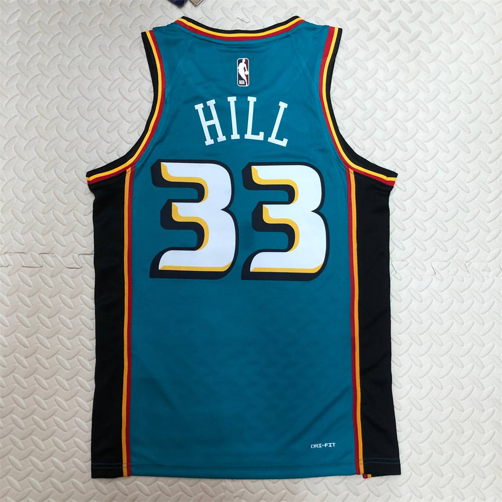 NBA Detroit PIstons Round Neck jersey HILL#33 S-XXL
